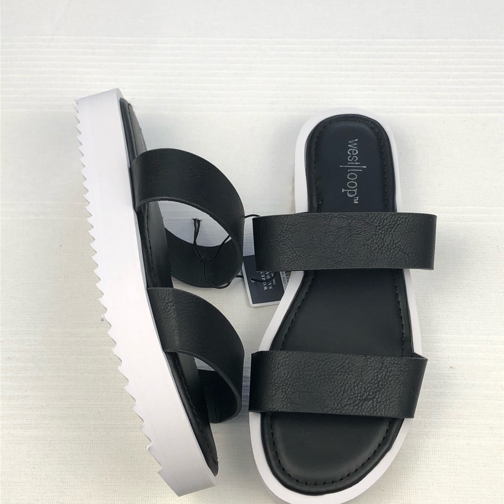 West loop Standard Solid Women's Sandals Size7/8M